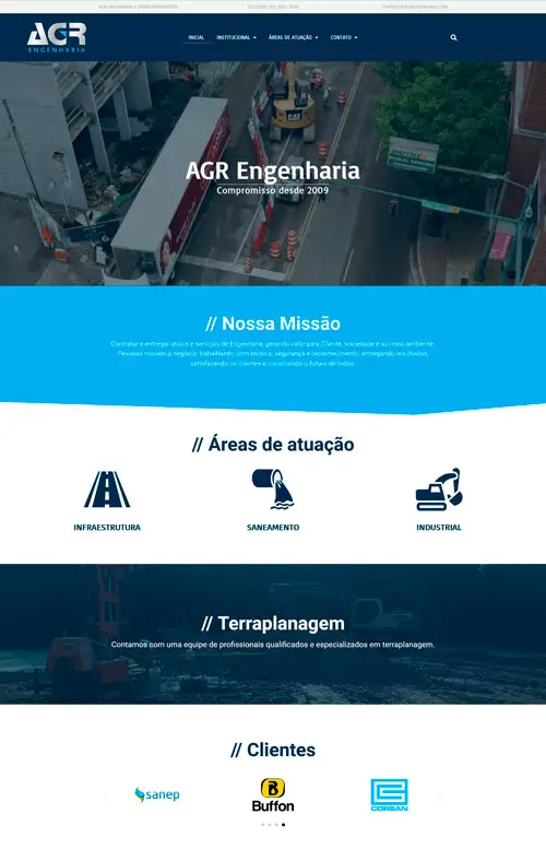 AGR Engenharia - Criação Sites Rápidos